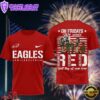 Philadelphia Eagles Scooby-Doo Red Friday Military 3D T-Shirt