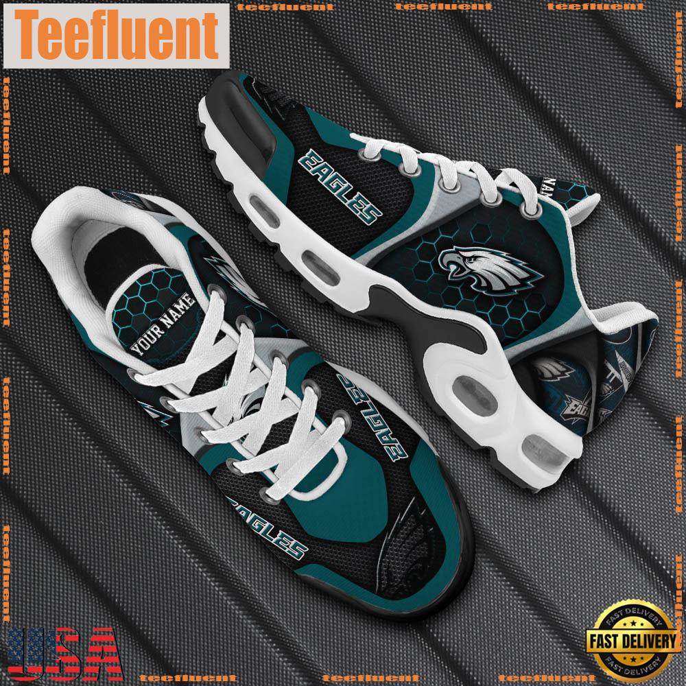 Philadelphia Eagles Tn Shoes Personalized Your Name, Football Team Shoes