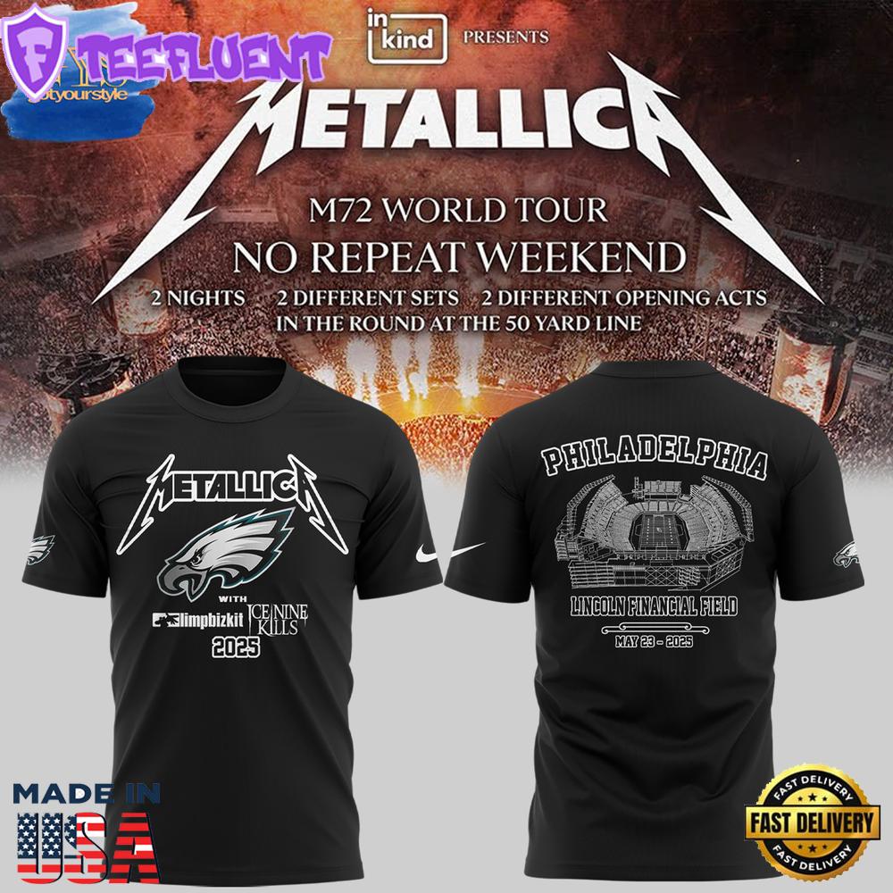 Philadelphia Eagles x Metallica M72 World Tour T-Shirt