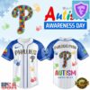 Philadelphia Phillies Autism Awareness Day 2026 Baseball Jersey