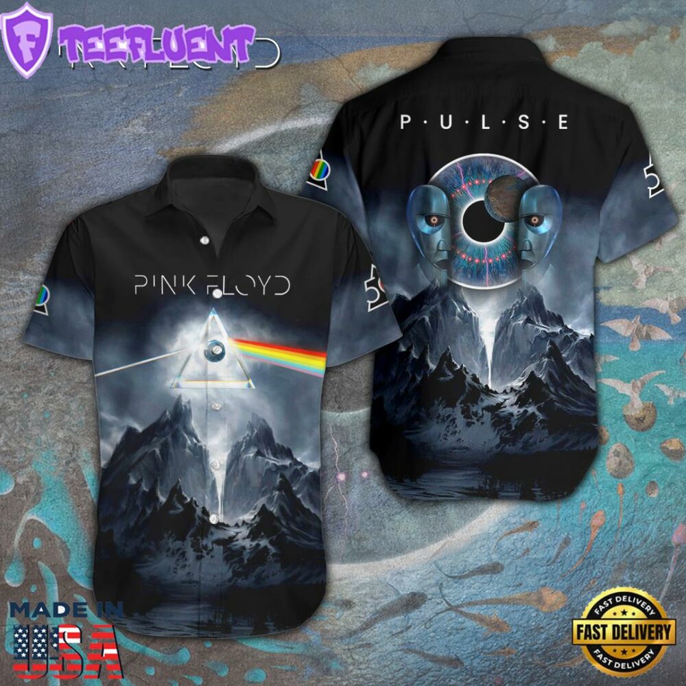 Pink Floyd Short Sleeve Dress Shirt For Fans