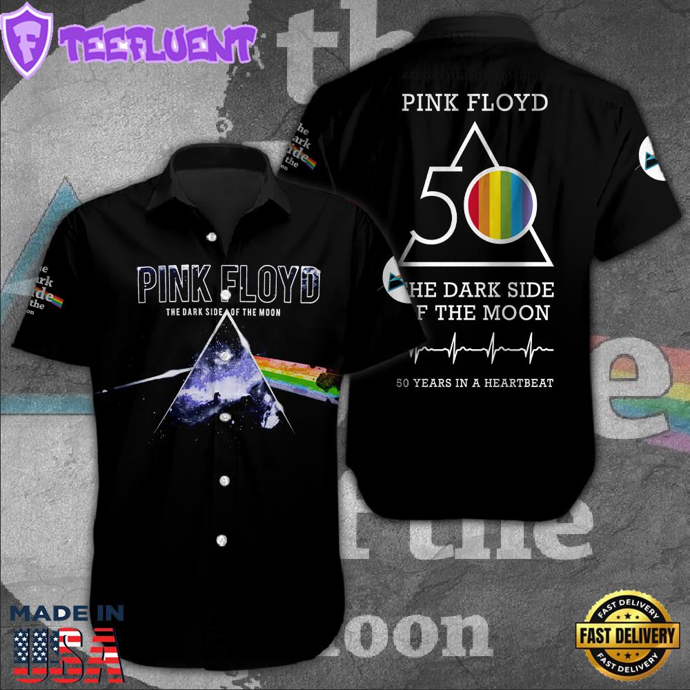 Pink Floyd Short Sleeve Dress Shirt Hawaiian For Family