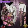 Pinky Country Girl Deer Hunting All Over Print Leggings Hoodie Set Outfit For Women Gift Xmas