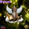 Pit Bull On The Hands Of Jesus Ornament, Gift For Christmas