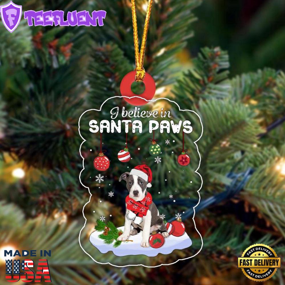 Pitbull Christmas Ornament, Gift For Christmas