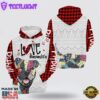 Pitbull Patch Christmas All Over Print 3D Hoodie
