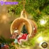 Pitbull Sleeping In A Cup Christmas Ornament, Gift For Christmas