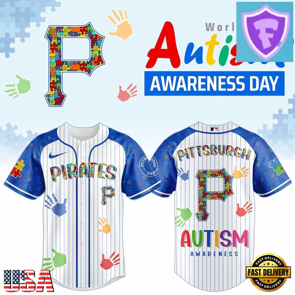 Pittsburgh Pirates Autism Awareness Day 2026 Baseball Jersey