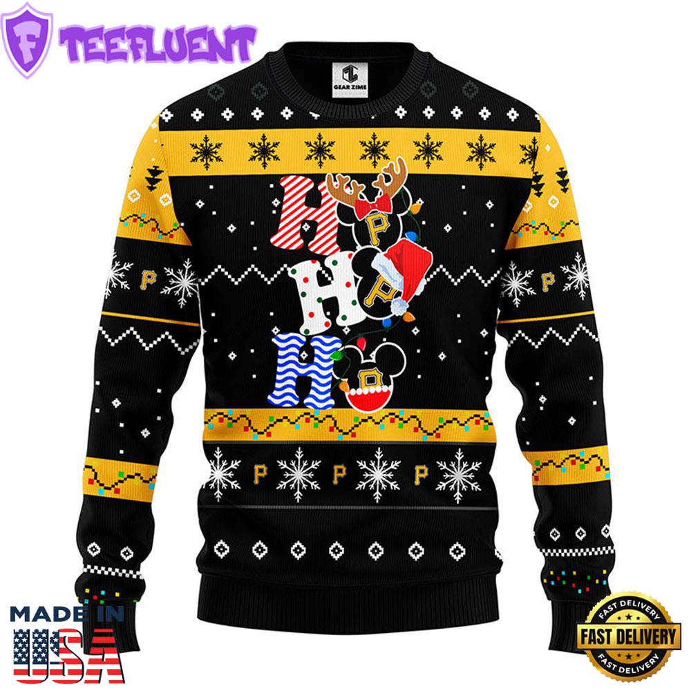Pittsburgh Pirates Hohoho Mickey Christmas Ugly Sweater