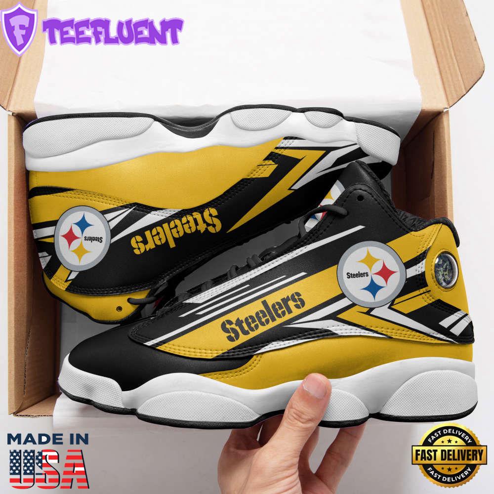 Pittsburgh Steelers Air Jordan 13 Sneakers. Best Gift For Men And Women