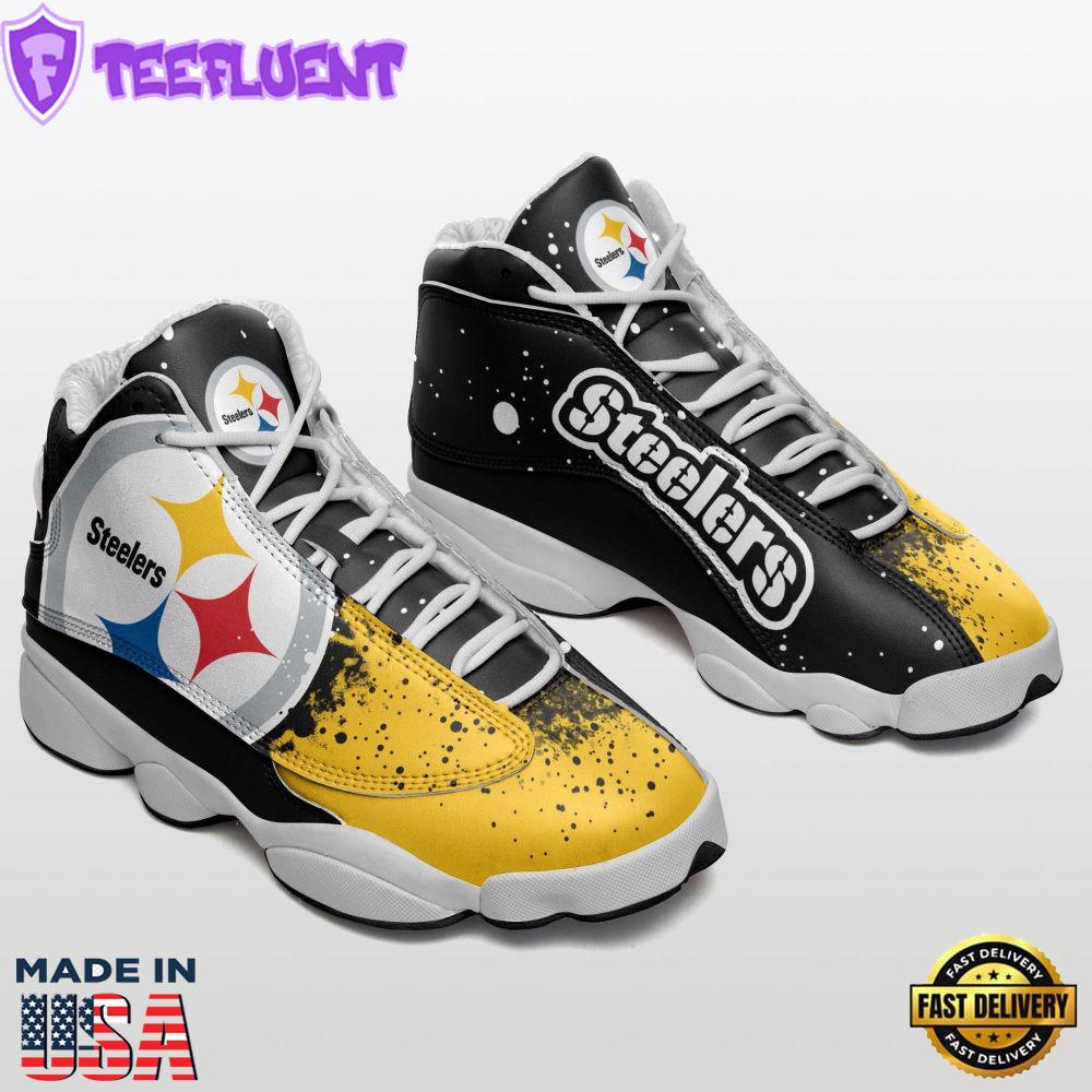 Pittsburgh Steelers Edition Air Jordan 13 Sneakers, Gift For Men And Women