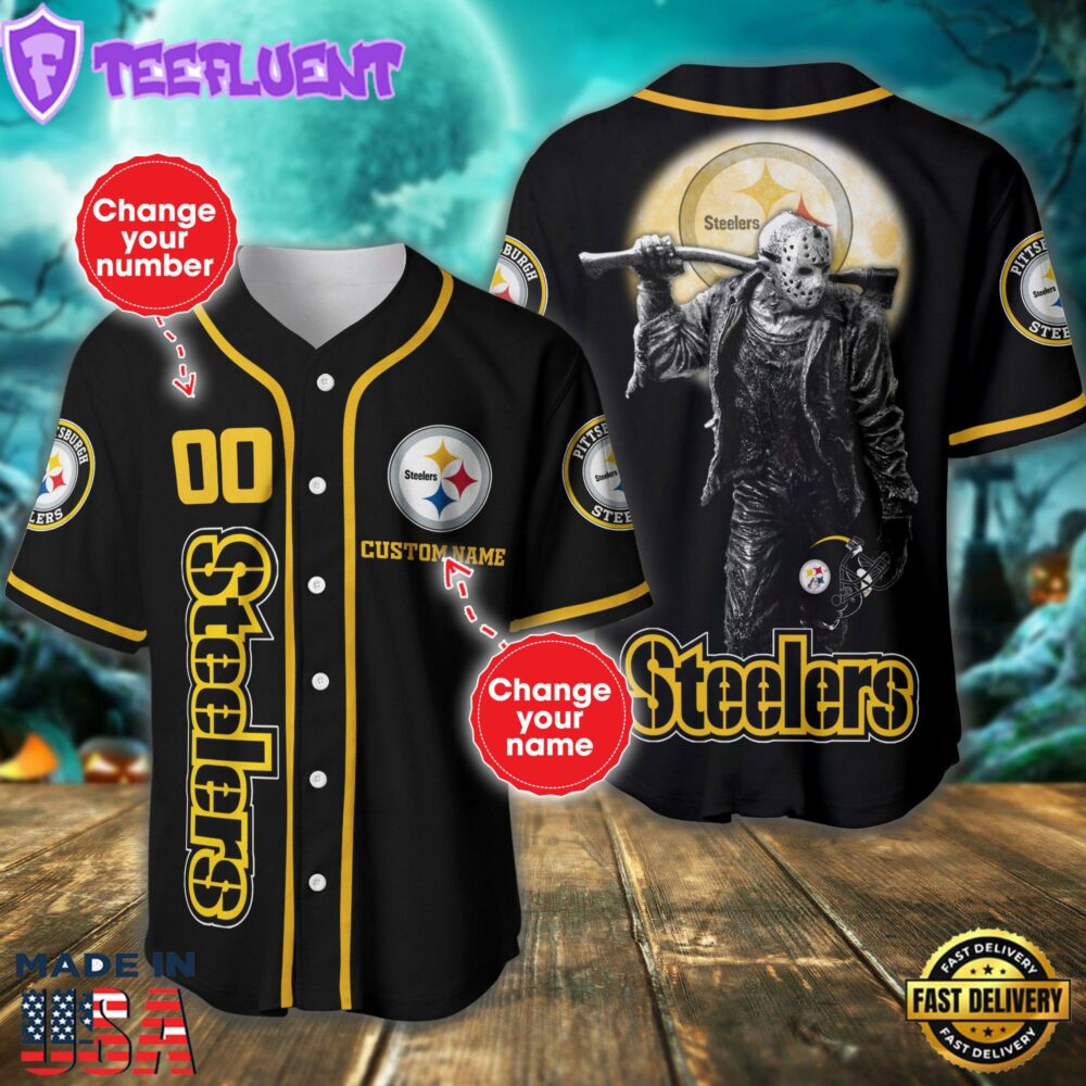 Pittsburgh Steelers NFL 3D Personalized Baseball Jersey For Man And Women Shirt For Fans