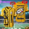 Pittsburgh Steelers NFL 3D Personalized Baseball Shirt For Fans