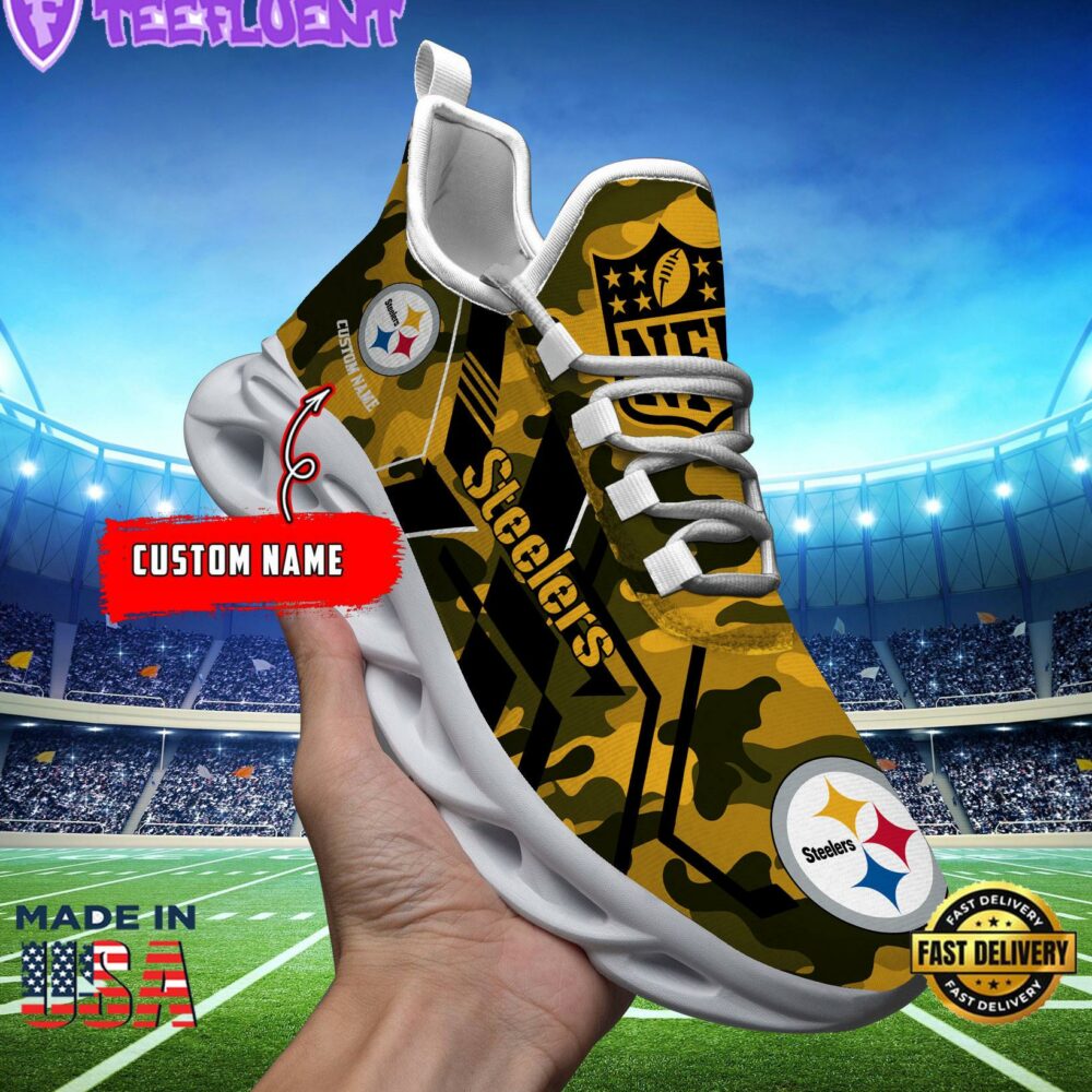 Pittsburgh Steelers NFL Clunky Max Soul Shoes Personalized 2
