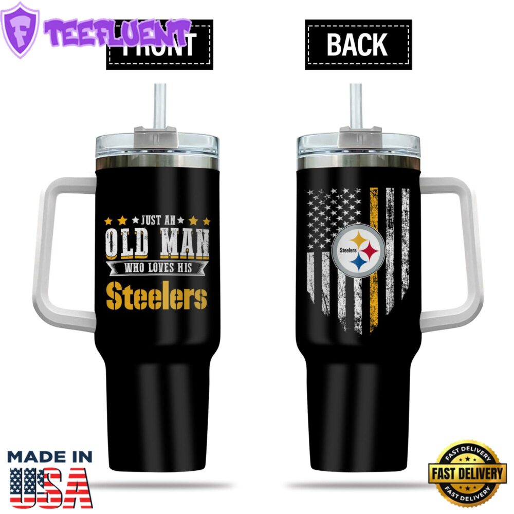 Pittsburgh Steelers NFL Custom Stanley Quencher 40oz