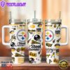 Pittsburgh Steelers NFL Custom Stanley Quencher 40oz Stainless Steel Tumbler With Handle