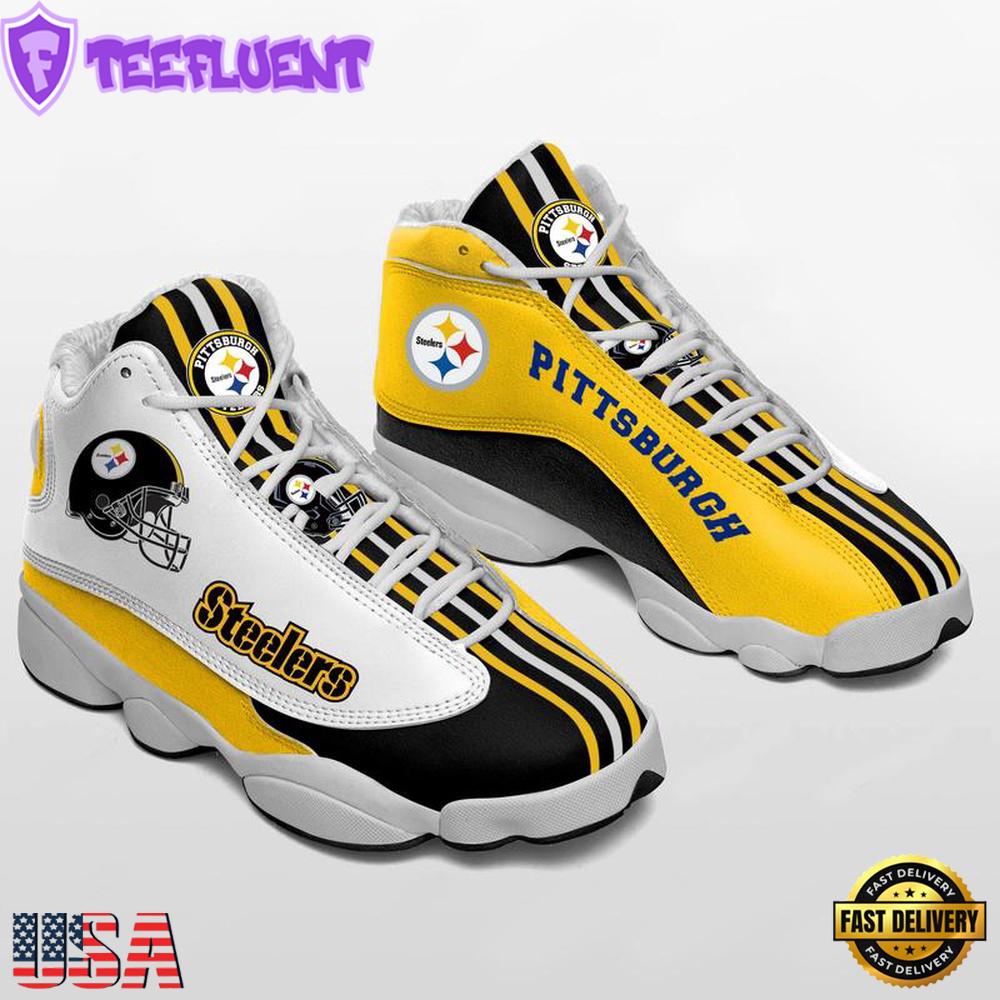 Pittsburgh Steelers NFL Ver 1 Air Jordan 13 Sneaker - Gift For Fans