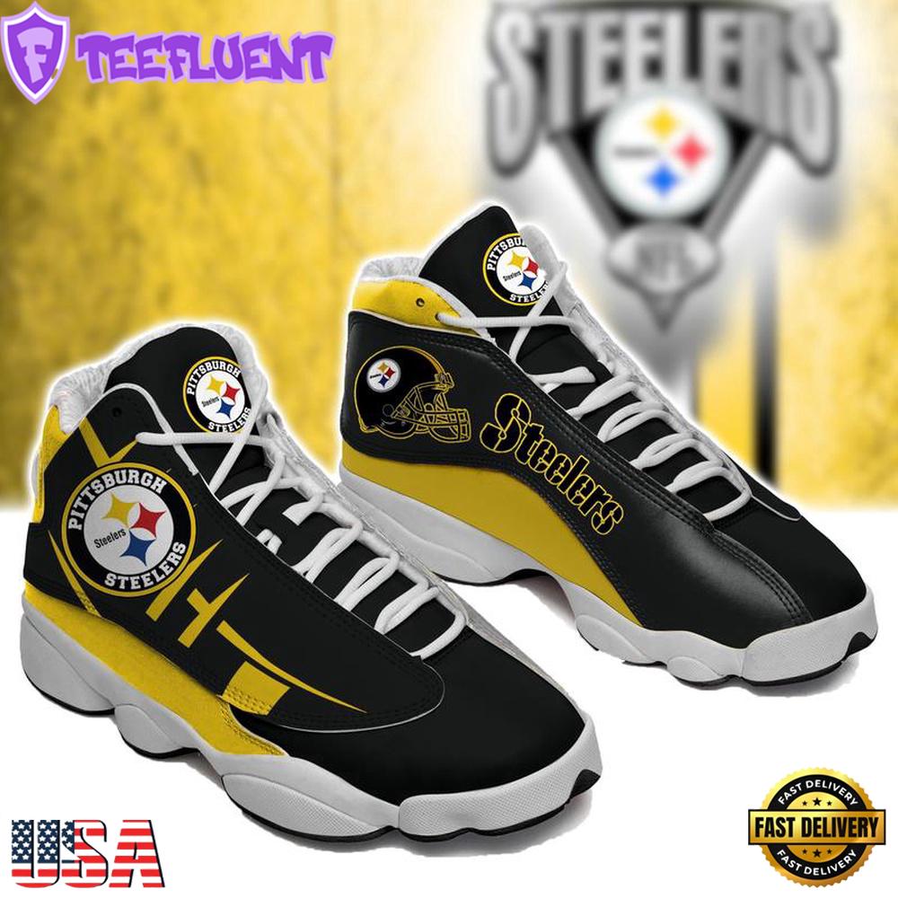 Pittsburgh Steelers NFL Ver 8 Air Jordan 13 Sneaker - Gift For Fans
