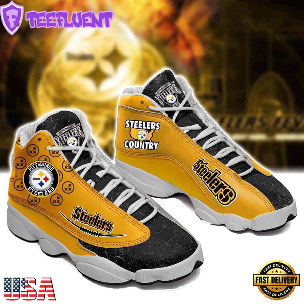 Pittsburgh Steelers NFL Ver 9 Air Jordan 13 Sneaker - Gift For Fans