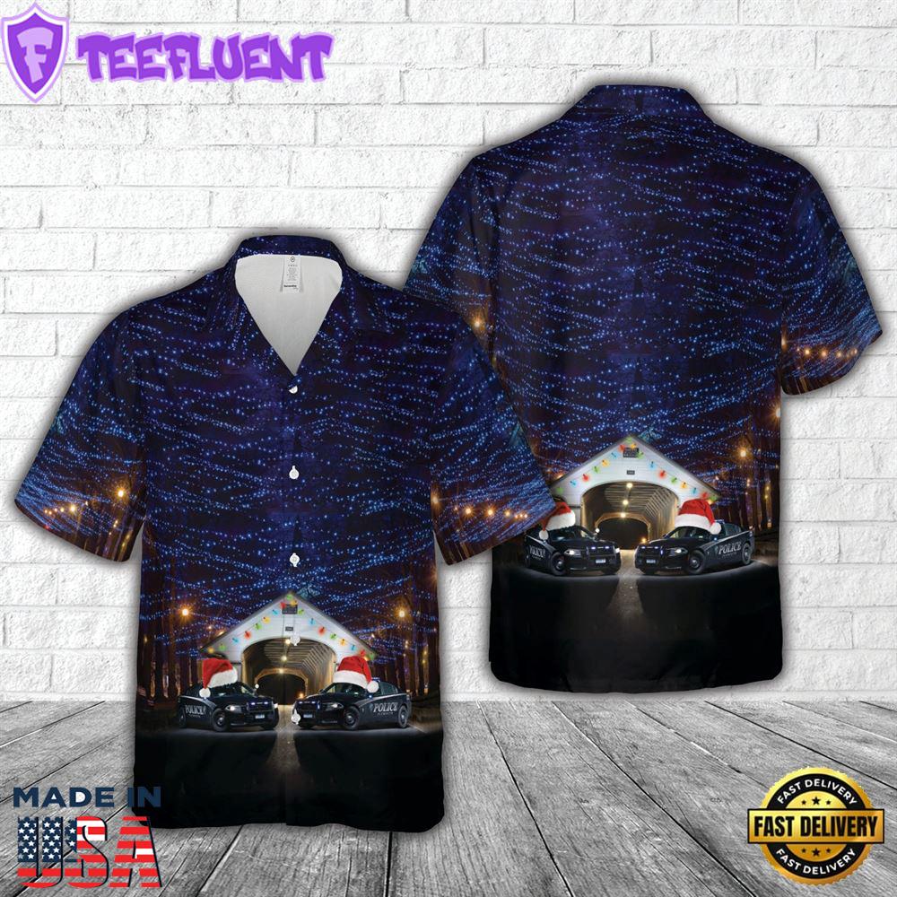 Plymouth, New Hampshire, Plymouth Police Department Christmas Hawaiian Shirt