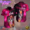 P!nk Short Sleeve Dress Shirt Hawaiian For Family