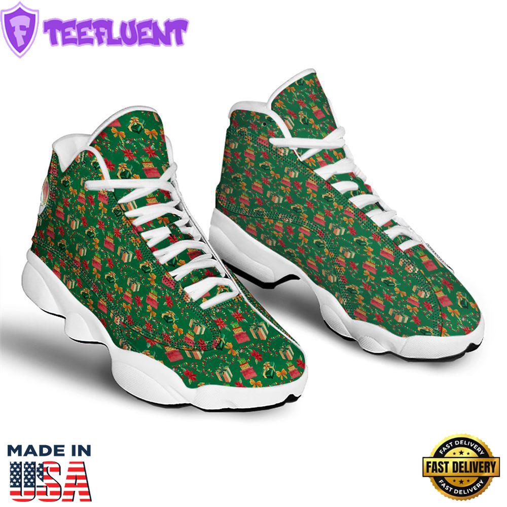 Poinsettia Cute Christmas Print Pattern Jd13 Shoes For Men Women