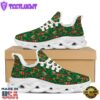 Poinsettia Cute Christmas Print Pattern White Max Soul Shoes