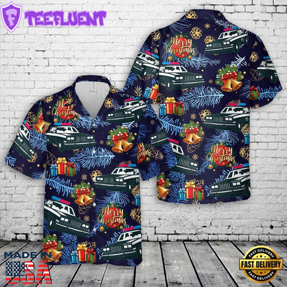 Police Cars Christmas Hawaiian Shirt