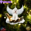 Poodle 2 On The Hands Of Jesus Ornament, Gift For Christmas