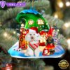 Poodle 2 With Rudolph's House Christmas Ornament, Gift For Christmas