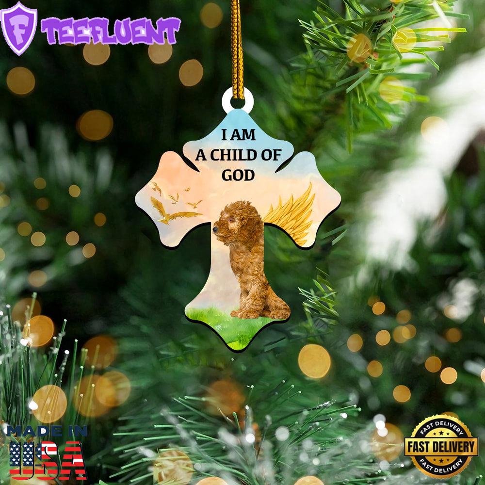 Poodle Child Of God Ornament, Gift For Christmas