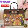 Poodle Dog All You Need Is Love And A Leather Handbag