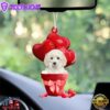 Poodle Red Heart Balloon Ornament, Gift For Christmas