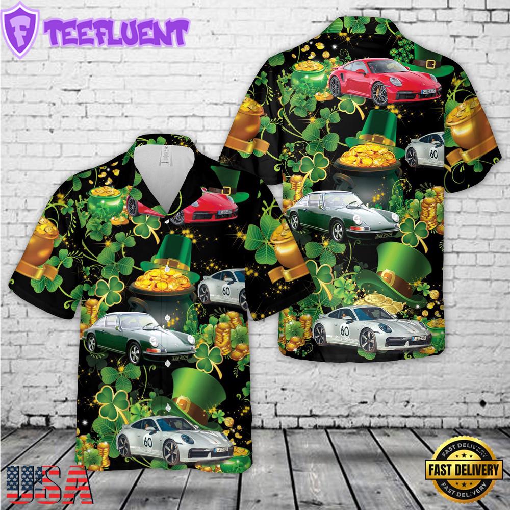 Porsche 911, Patrick's Day Hawaiian Shirt