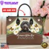 Portuguese Water Dog Are Not Our Whole Life But They Make Our Lives Whole Leather Handbag
