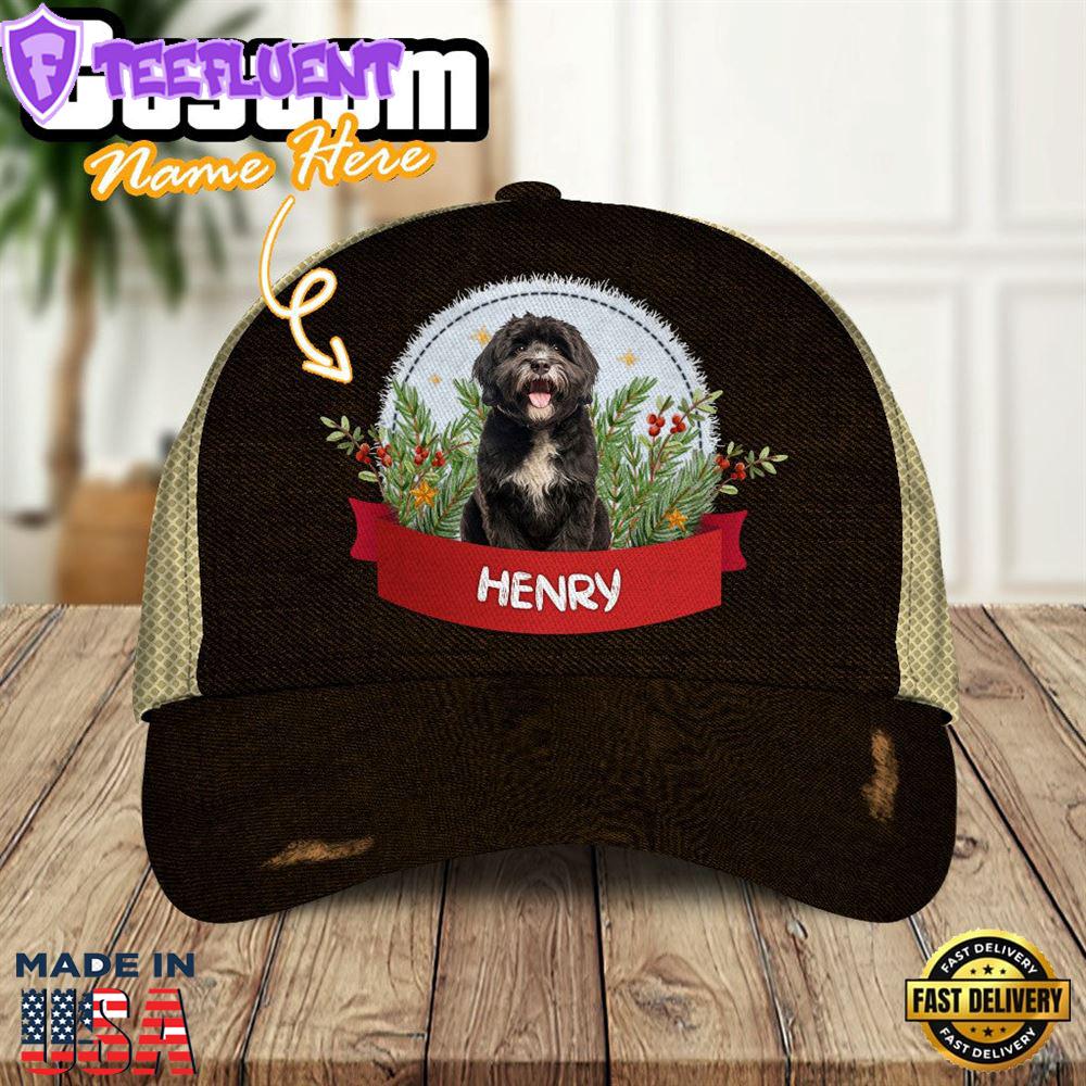 Portuguese Water Dog Playful In The Bushes 3D Cap