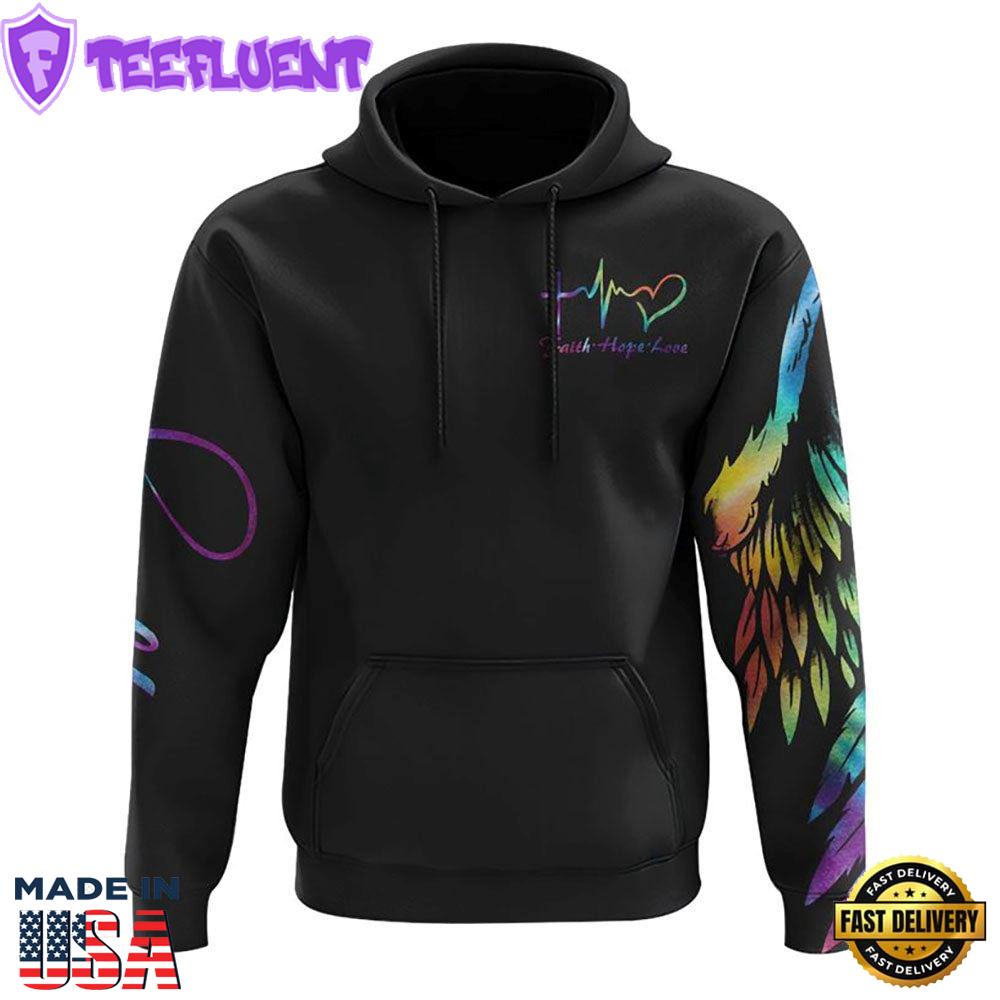 Praying Hand Dove 3D Hoodie