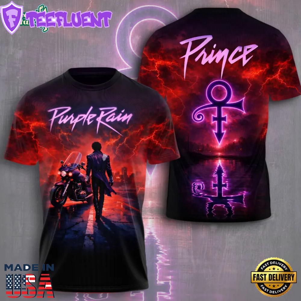 Prince Purple Rain 3D Tshirt 2026 Limited Edition