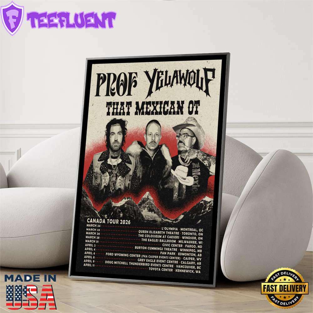 Prof With YELAWOLF Canada Tour 2026 Poster