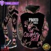 Proud To Be A Country Girl All Over Print Leggings Hoodie Set Outfit For Women Gift Xmas