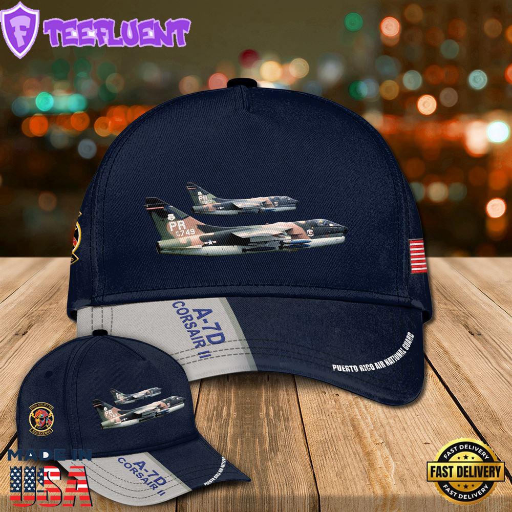 Puerto Rico Air National Guard A-7D Corsair II 198th Tactical Fighter Squadron Baseball Cap