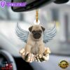 Pug Angel Dog Memorial Ornament, Gift For Christmas