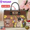 Pug Dog All You Need Is Love And A Leather Handbag