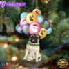 Pug With Balloons Christmas Ornament, Gift For Christmas
