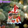Pug With Mushroom House Christmas Ornament, Gift For Christmas