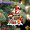 Pug-2 With Mushroom House Christmas Ornament, Gift For Christmas