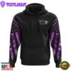 Purple Butterfly Rose Cross Faith Flag 3D Hoodie