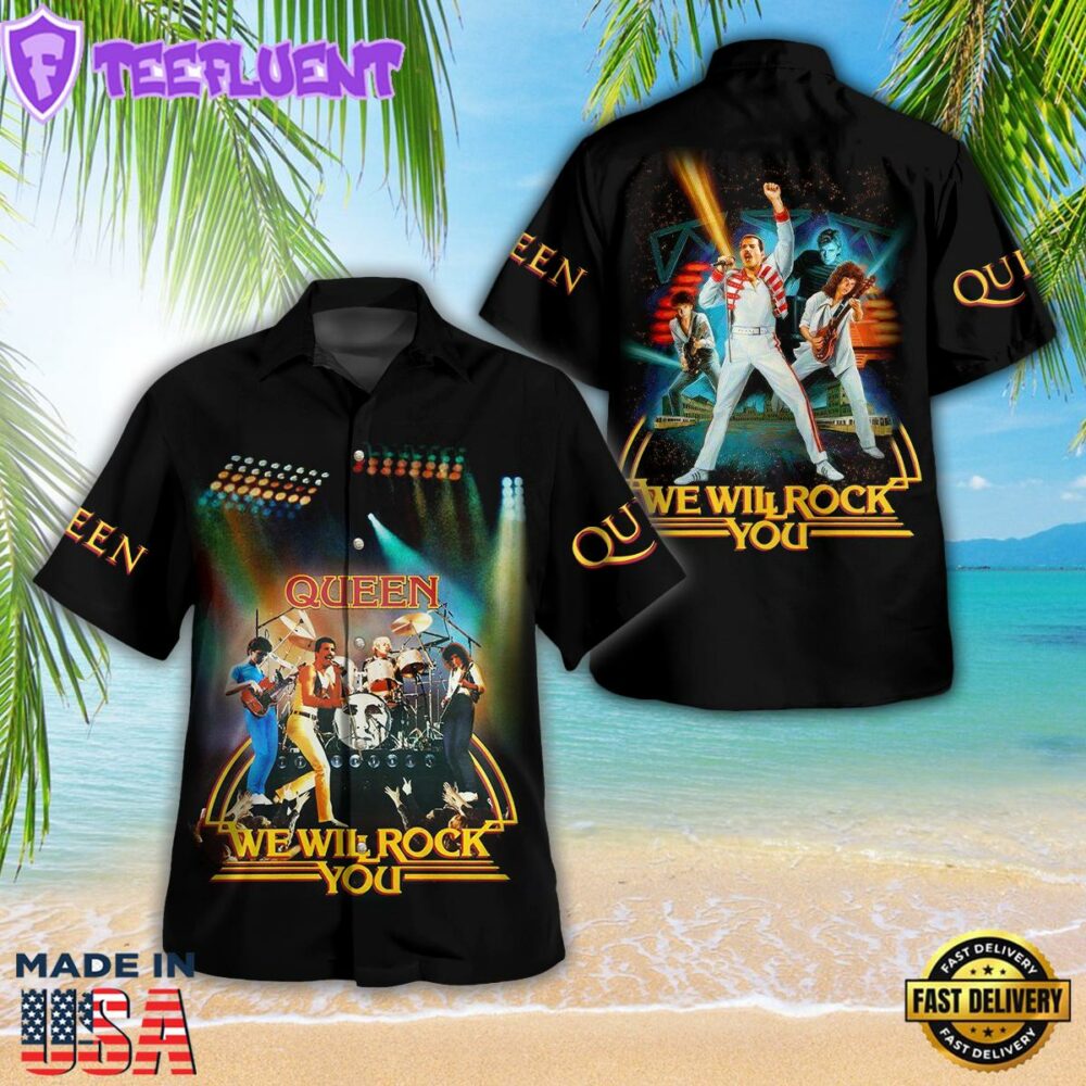 Queen Band 3D Gift Summer Hawaiian Shirt For Man And Women