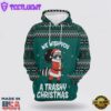 Raccoon Trashy Christmas All Over Print 3D Hoodie