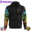 Rainbow Colorful Sunflower Faith Smoke 3D Hoodie